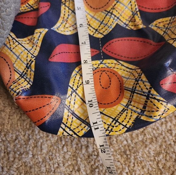 FOSSIL Womens Crossbody Key-Per Coated Canvas Green Floral  #O - Picture 5 of 6